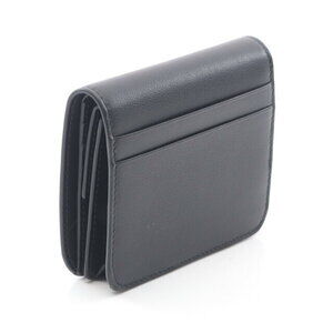 Balenciaga Leather Wallet Bifold Black Cash